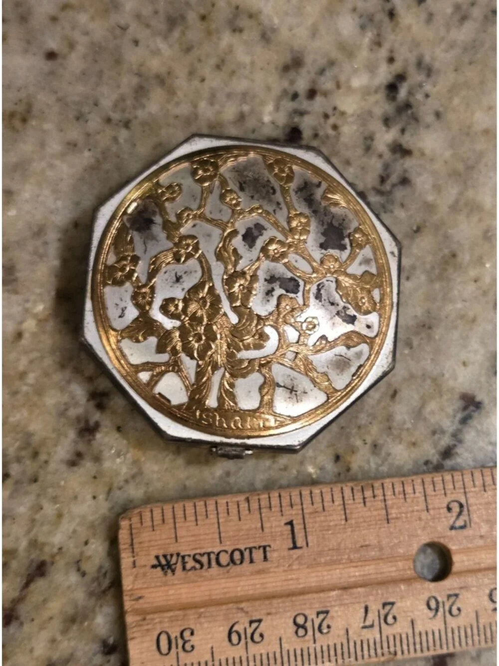 Vintage Langlois New York Shari with Powder Compact Antique